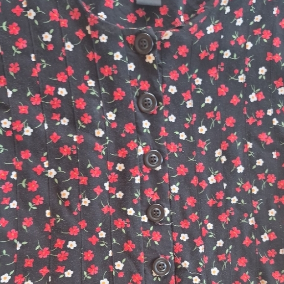 Floral Black Maxi Dress Size 12 Petite - Picture 3 of 8